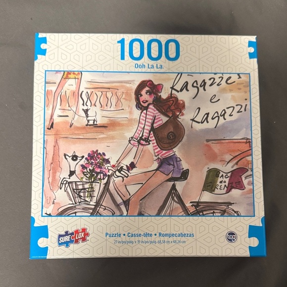 Sure Lox 1000-Piece Jigsaw Puzzle of Italy (Ragazzi) - Ooh La La (Box Sealed) - Picture 1 of 5
